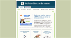 Desktop Screenshot of businessfinanceresource.com